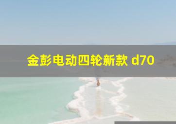 金彭电动四轮新款 d70